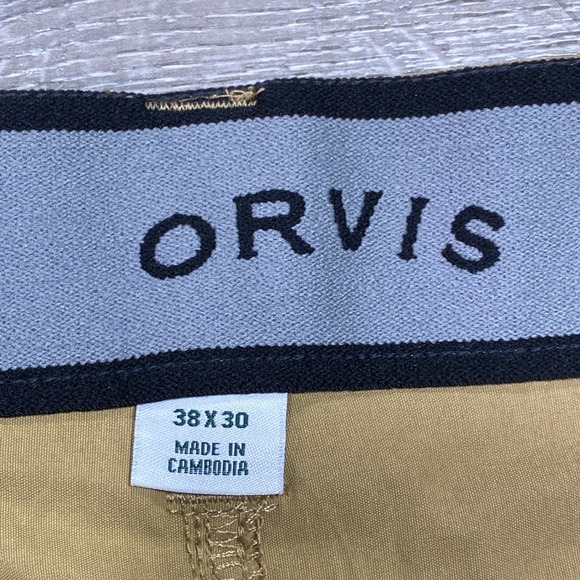 ORVIS Mens Tech Pant Antique Bronze 38x30 Water Repellent Stretch Outdoor Hiking - Picture 3 of 12